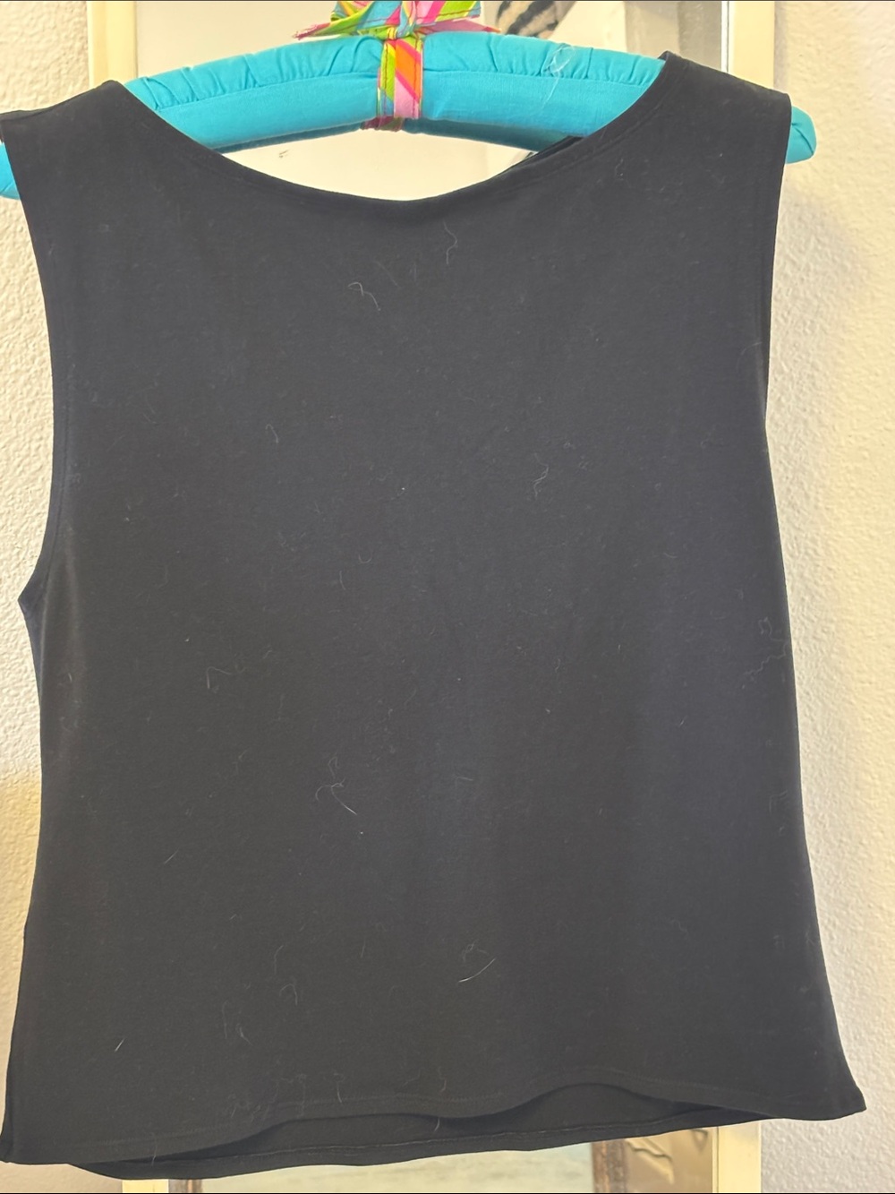 Quince Black Sleeveless Round-Neck Tank